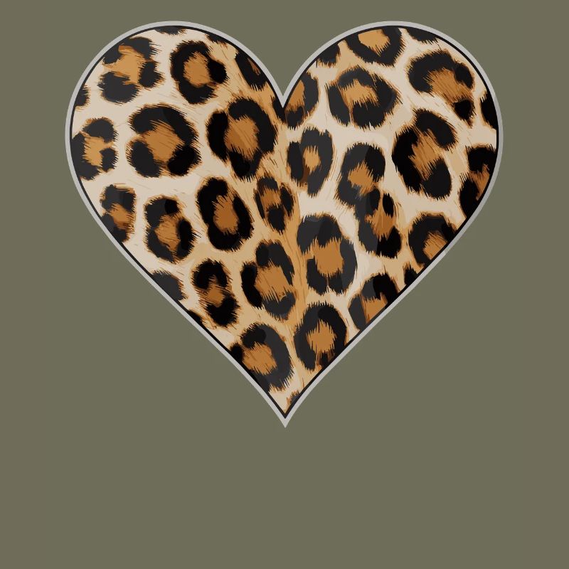 Leopardprint Herz Muster
