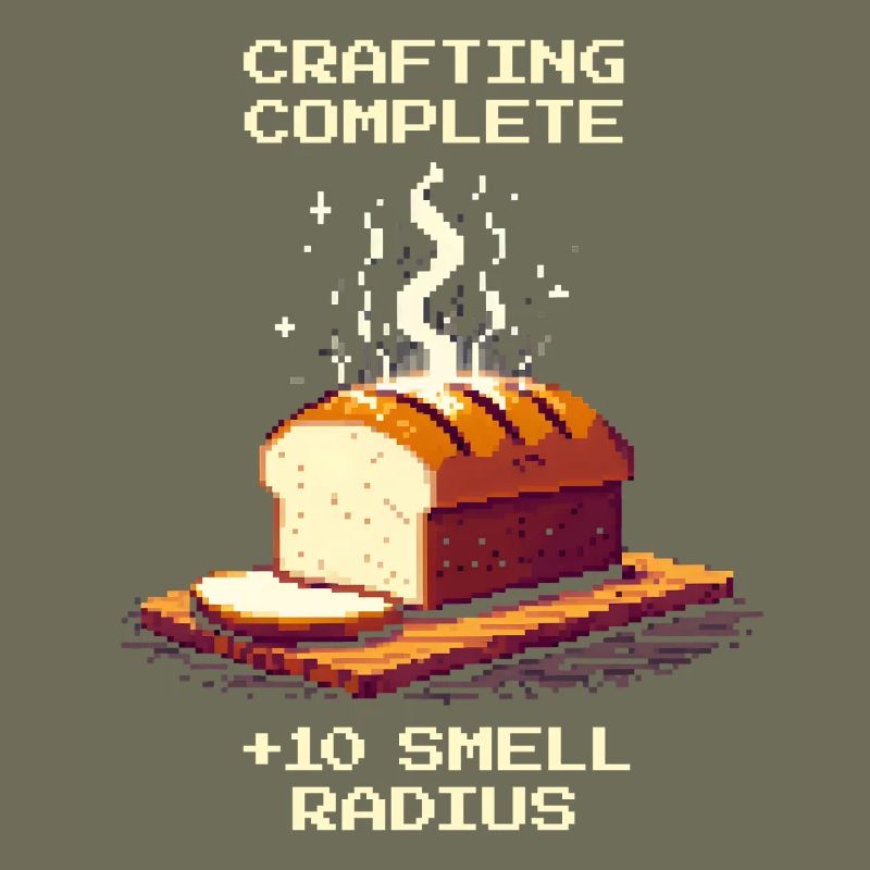 Crafting completed: +10 scent radius | Bread humor