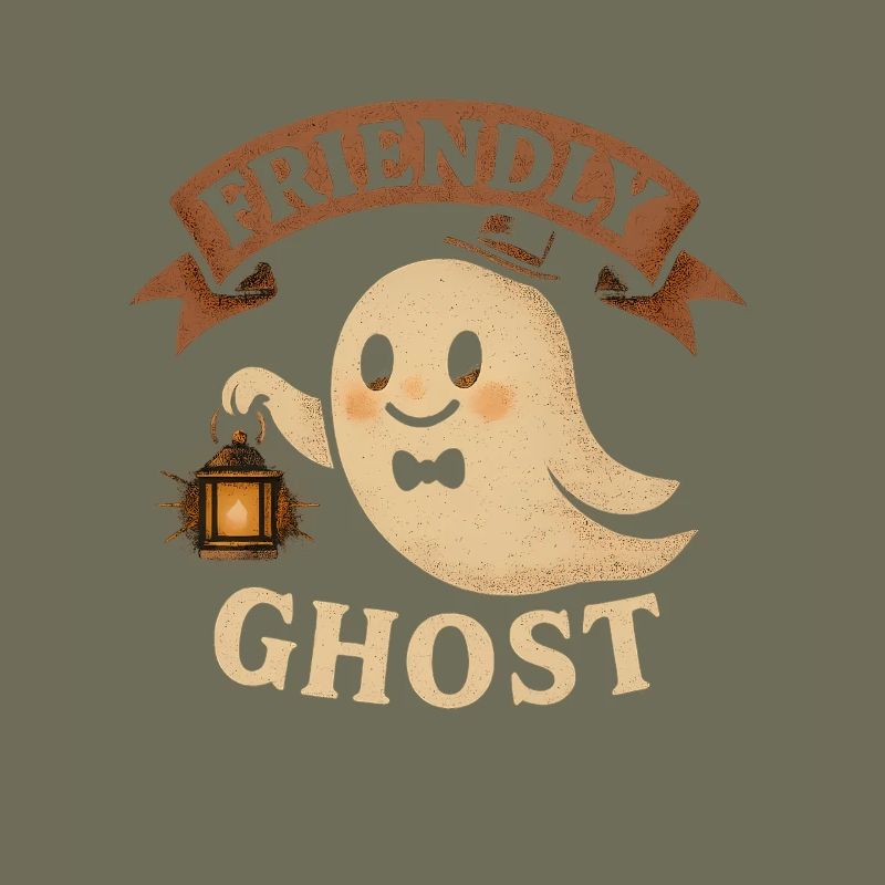 Friendly Ghosts Illustration