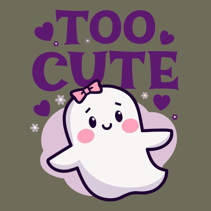Too Cute Ghost - Cute Ghost Saying