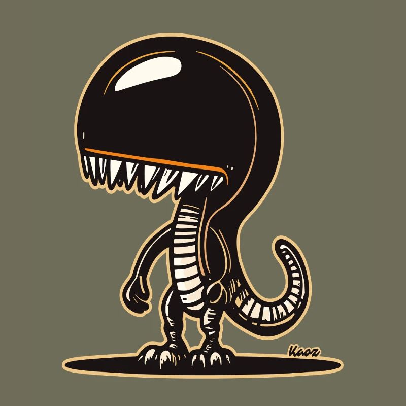 Conception mignonne de sweat à capuche de dinosaure extraterrestre