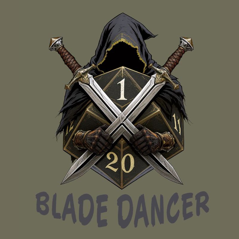 Blade Dancer – Kapuze mit zwei Schwertern