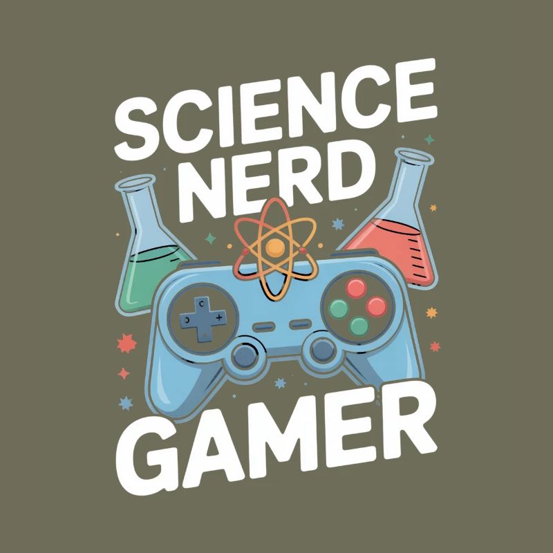 Science Nerd Gamer Controller Chemistry Lab
