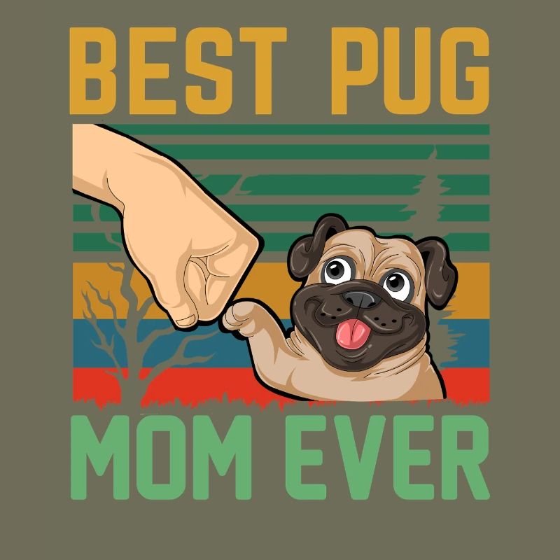 Beste Mopsmutter aller Zeiten Retro