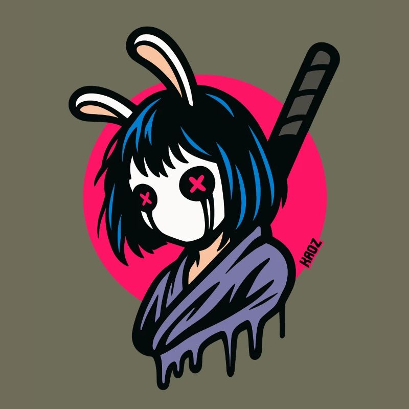 Masques de lapin Guerrier samouraï