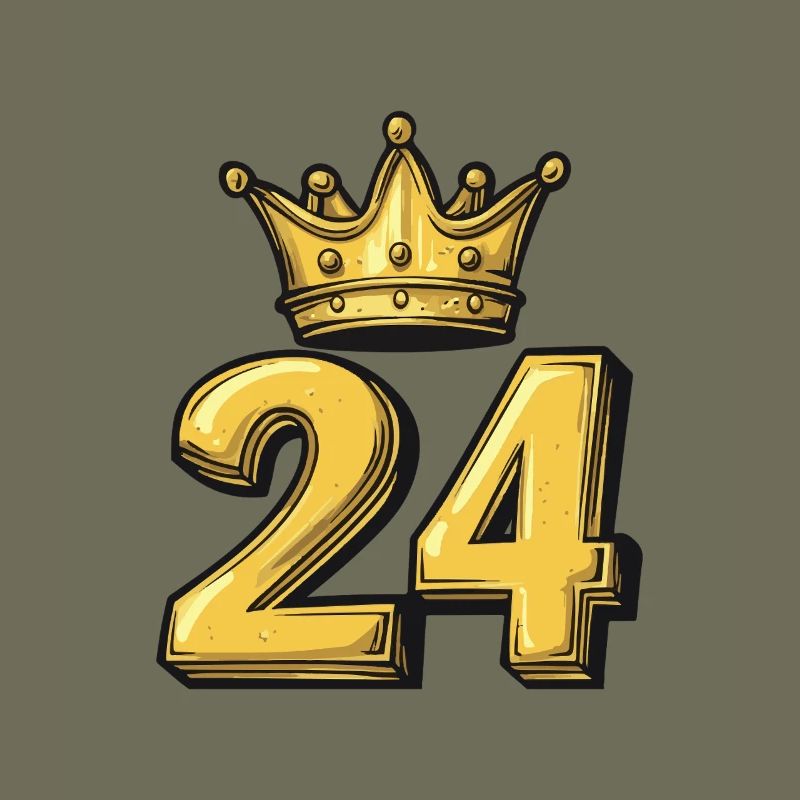 24 Zahl Krone