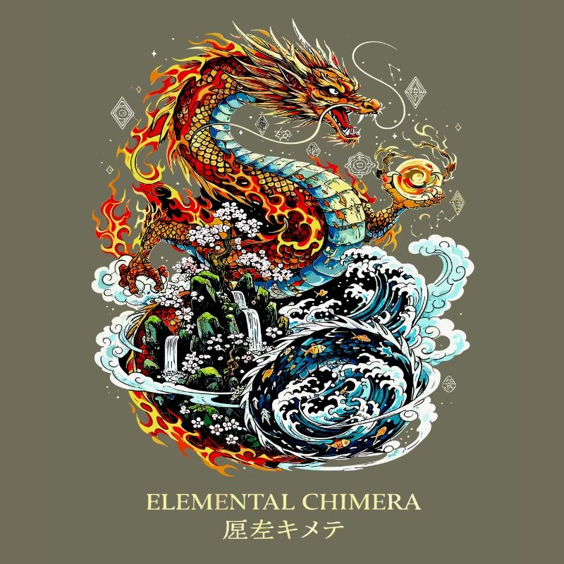 Elemental Chimera | Feuer & Wasser Drache