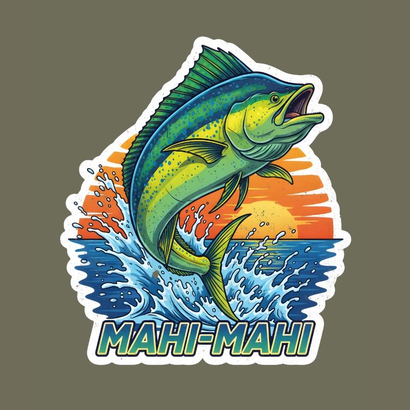 Mahi-Mahi Jump at Sunset