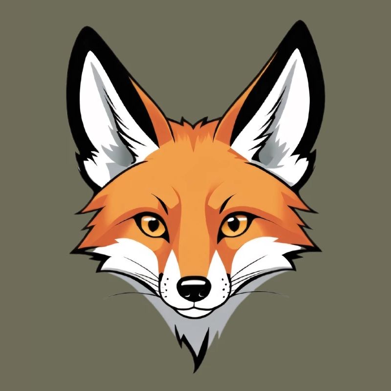 Fuchs Kopf Illustration