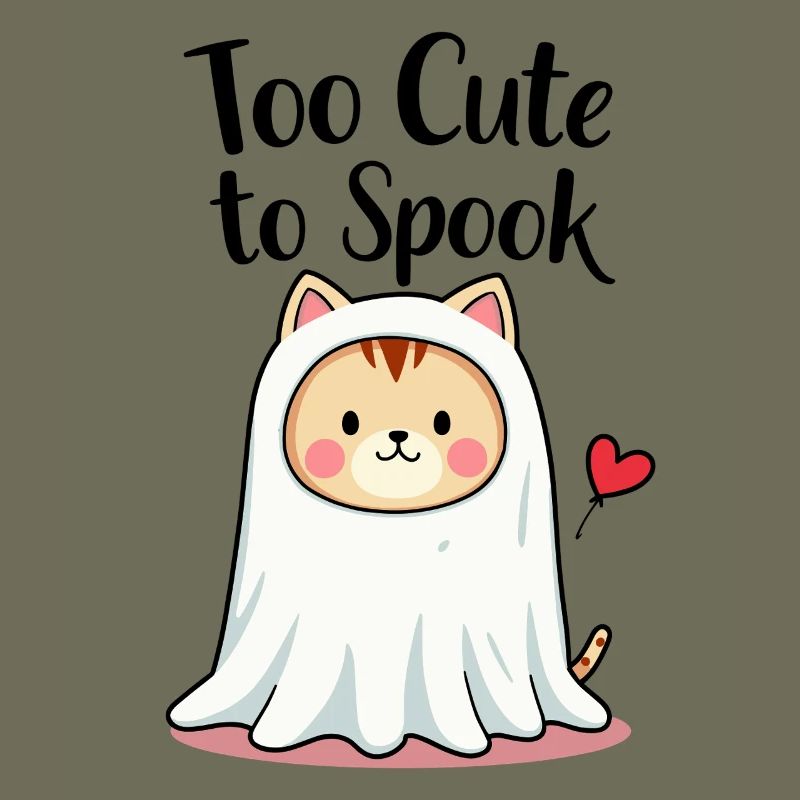 Trop mignon pour effrayer Chat mignon Graphique