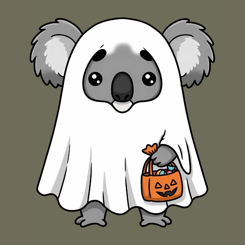 Koala Ghost Halloween Tee