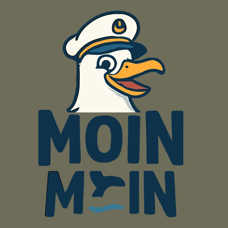 Kapitänsmöwe MOIN MOIN Motiv