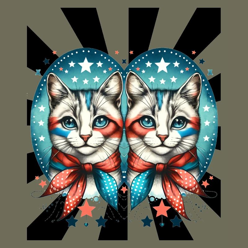 60s Retro Cats Cat