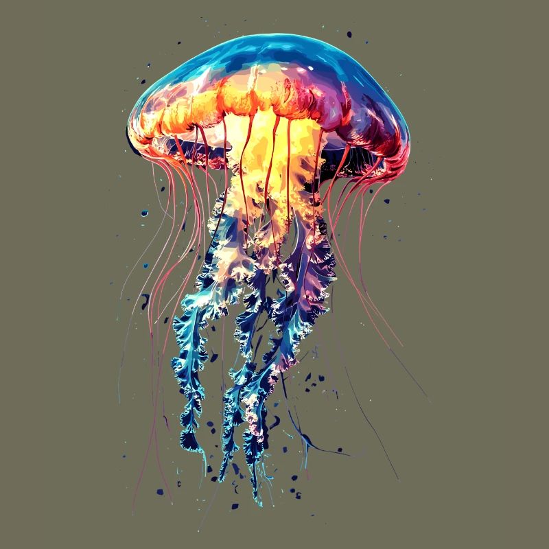 Méduse Méduse de feu Méduse Méduse mignonne