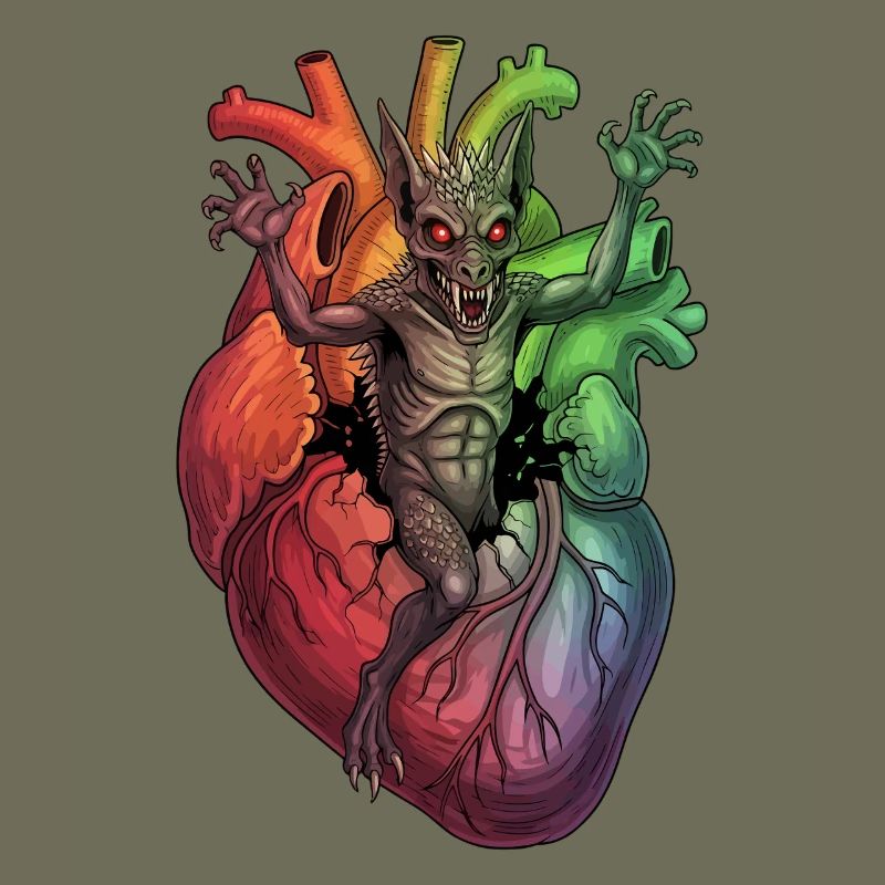 Herzmonster im Regenbogensturm