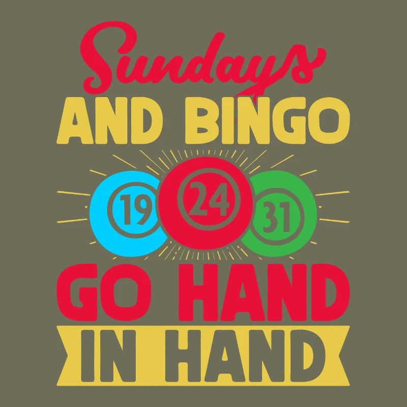 Jeu de bingo Les dimanches et le bingo vont de pair Bingo