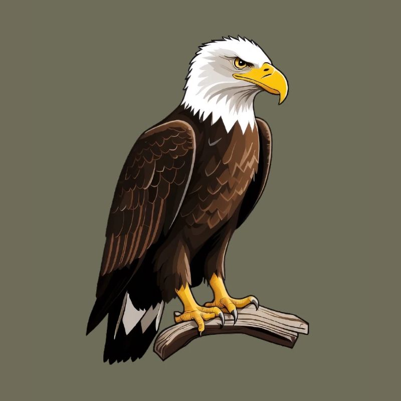 Imperial eagle on branch