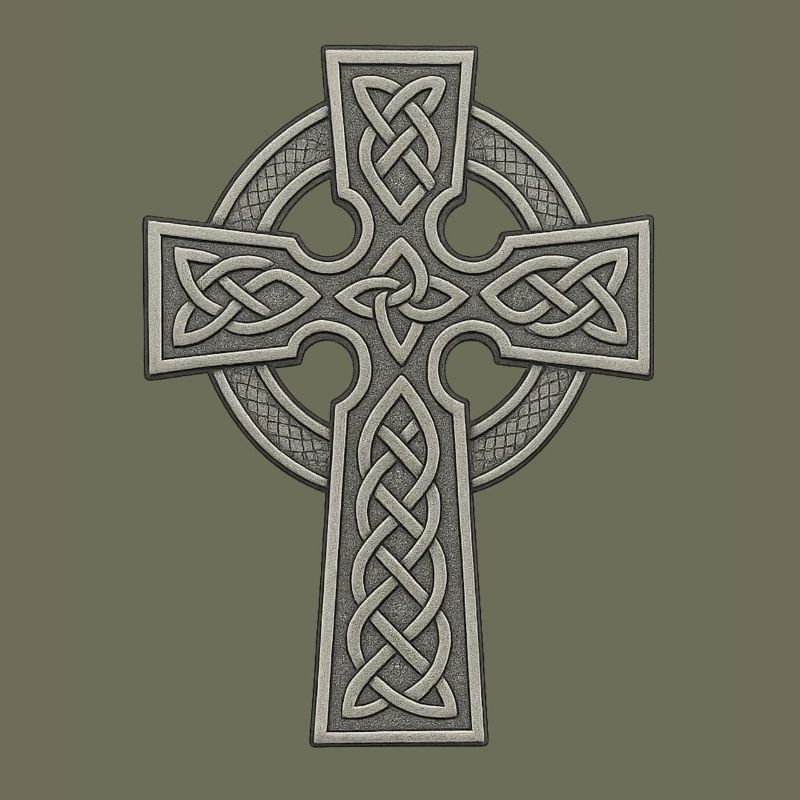 Celtic Cross with Knot Pattern