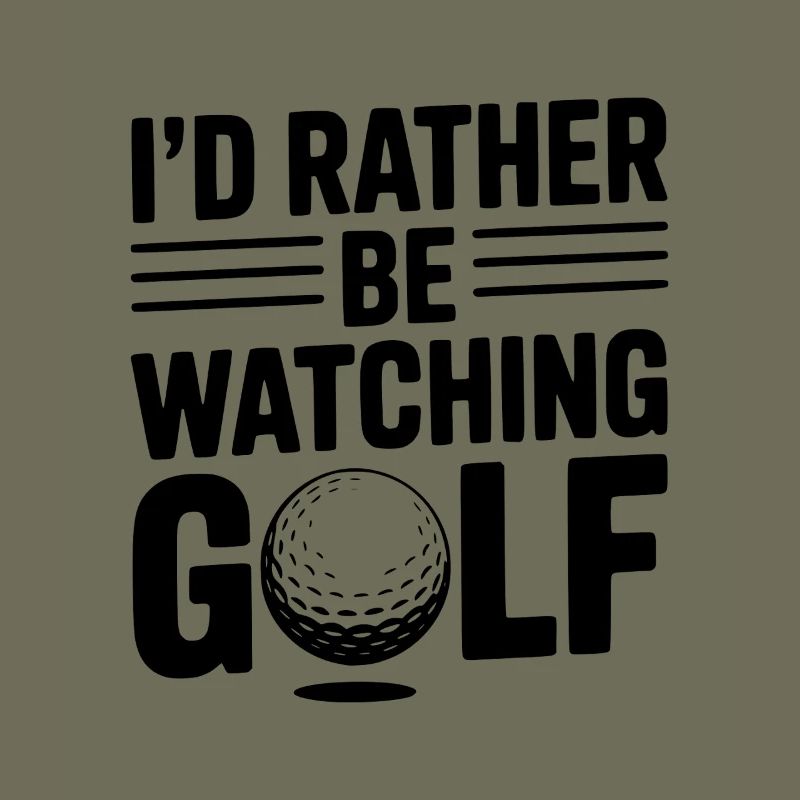 Je préfère regarder le golf