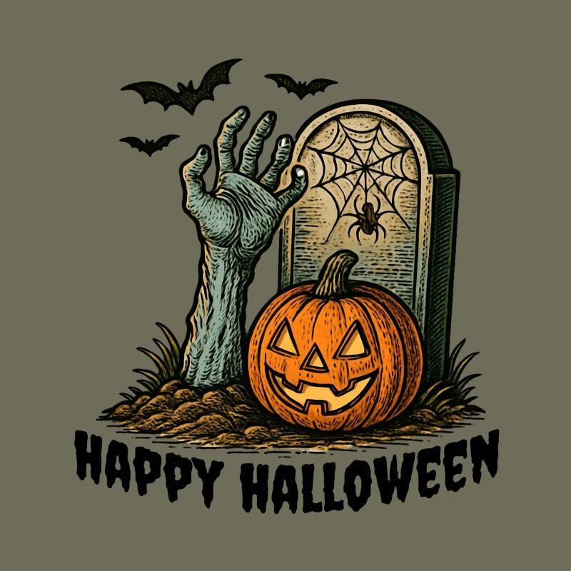 Zombie de la tombe - Conception d’horreur d’Halloween