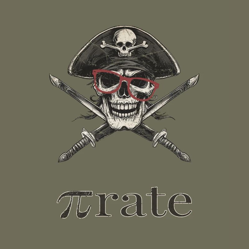Piratenschädel Brille Säbel