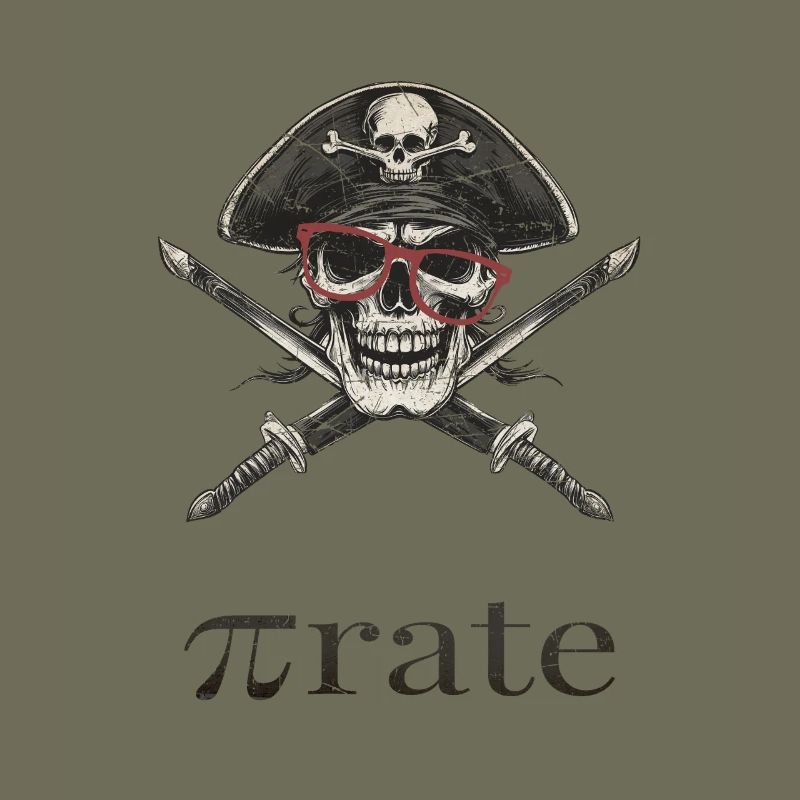 nerd pirate with glasses