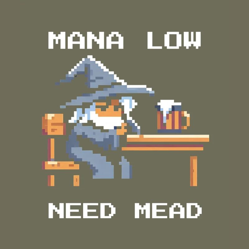 Mana empty? Mead helps! | Wizard RPG Joke