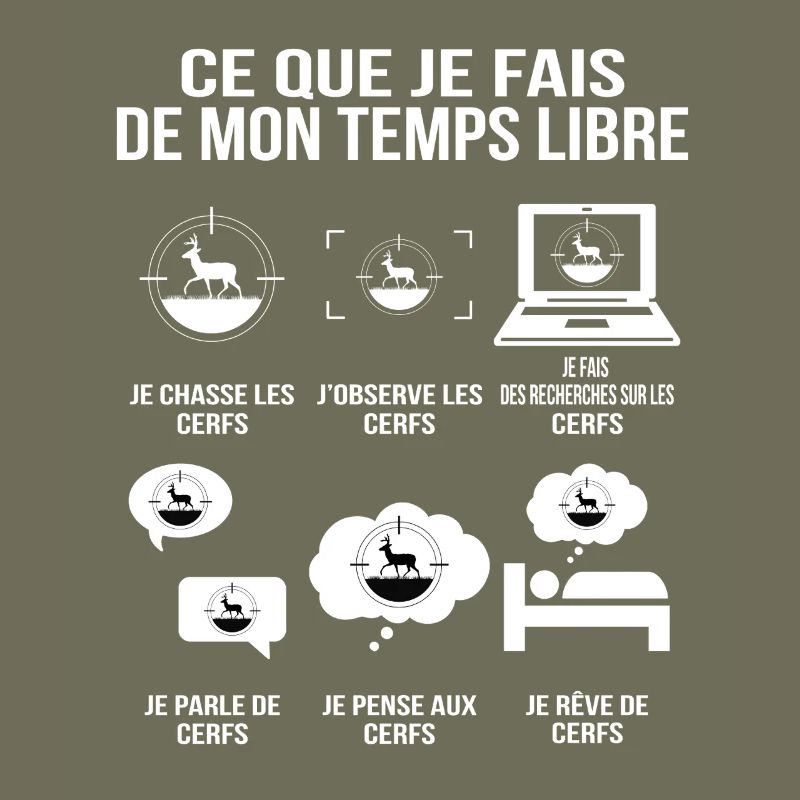 Ce que je fais de mon temps libre humour chasseur