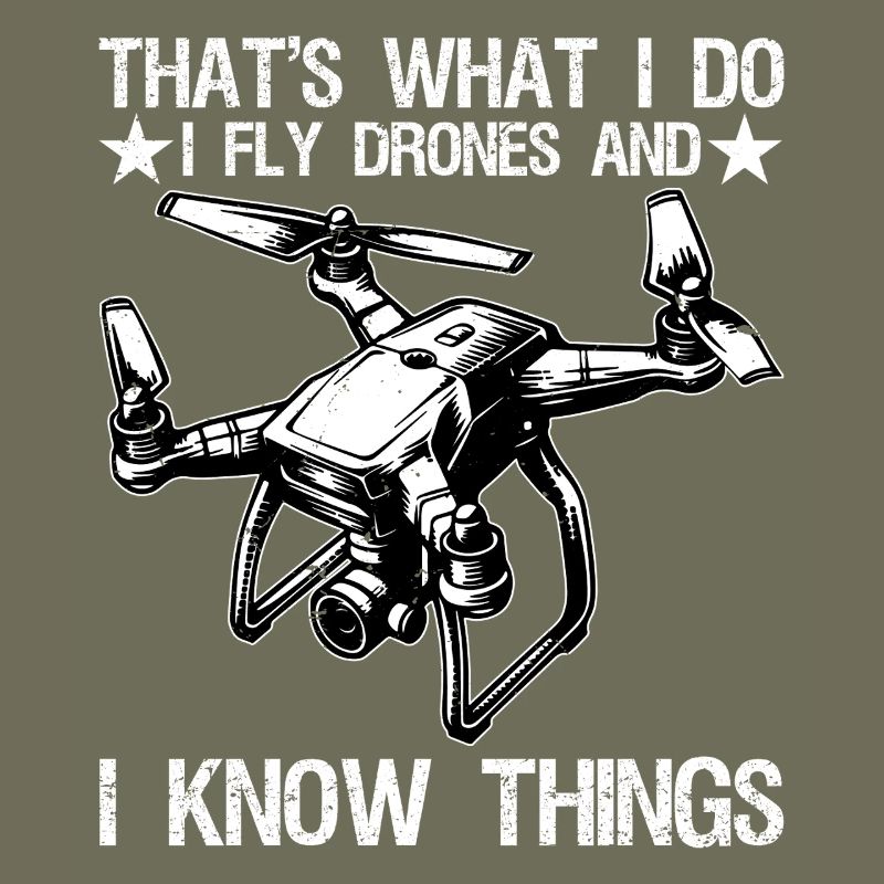 I Fly Drones And I Know Things Funny Drone Pilot 