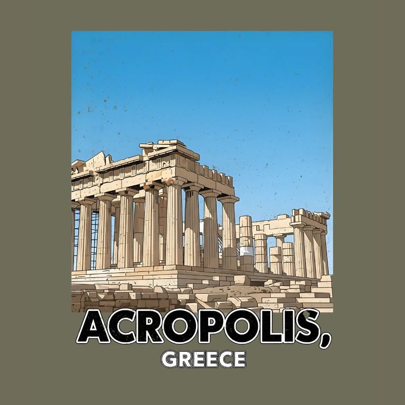 Acropole Grèce Affiche