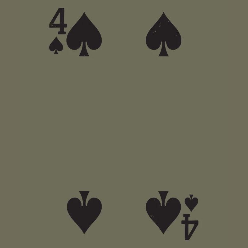 Four Spades Silhouette Pattern