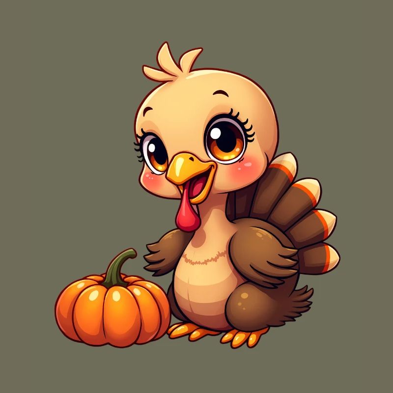 Bébé dinde de Thanksgiving