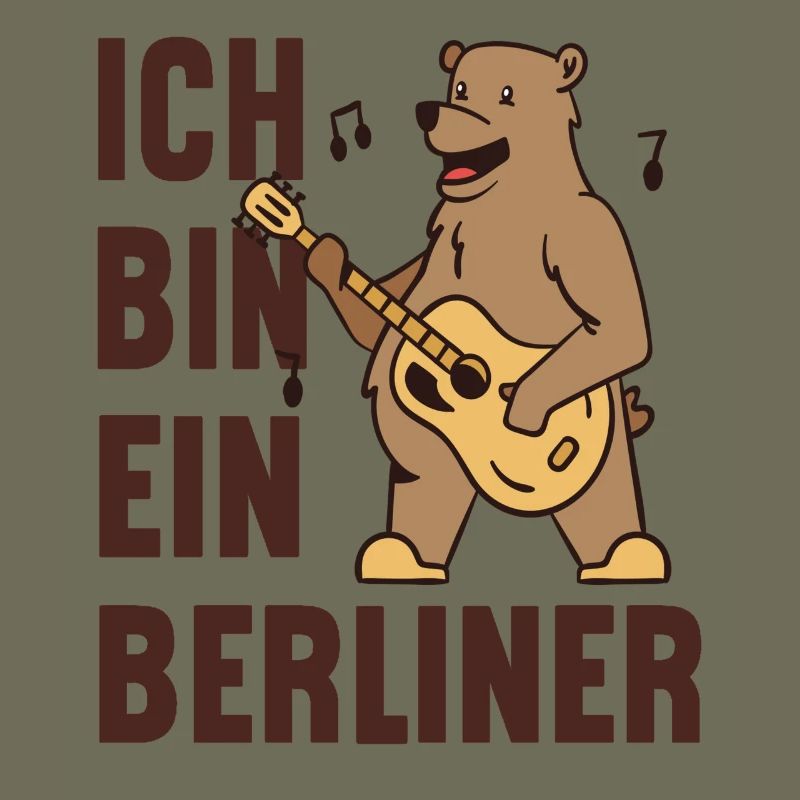 Berlin bear with guitar - I am a Berliner!