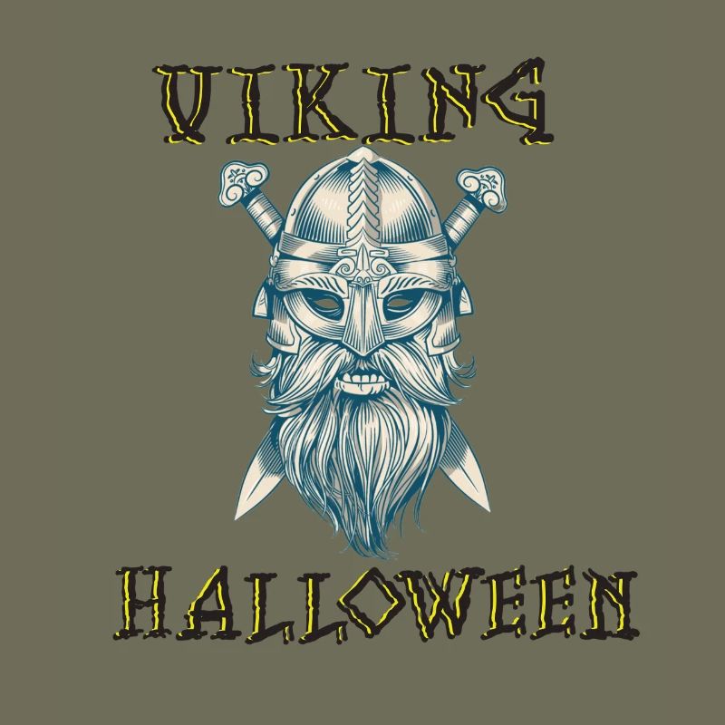 Conception de crâne d’Halloween Viking
