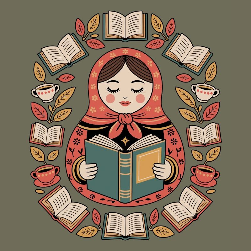 Fairy tale matryoshka reading magic