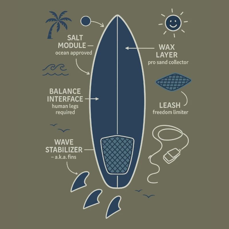 Plan de planche de surf