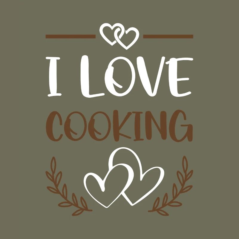 Ich liebe Kochen Herz-Design