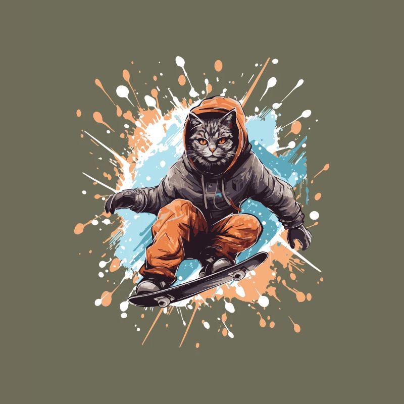Katze Snowboard