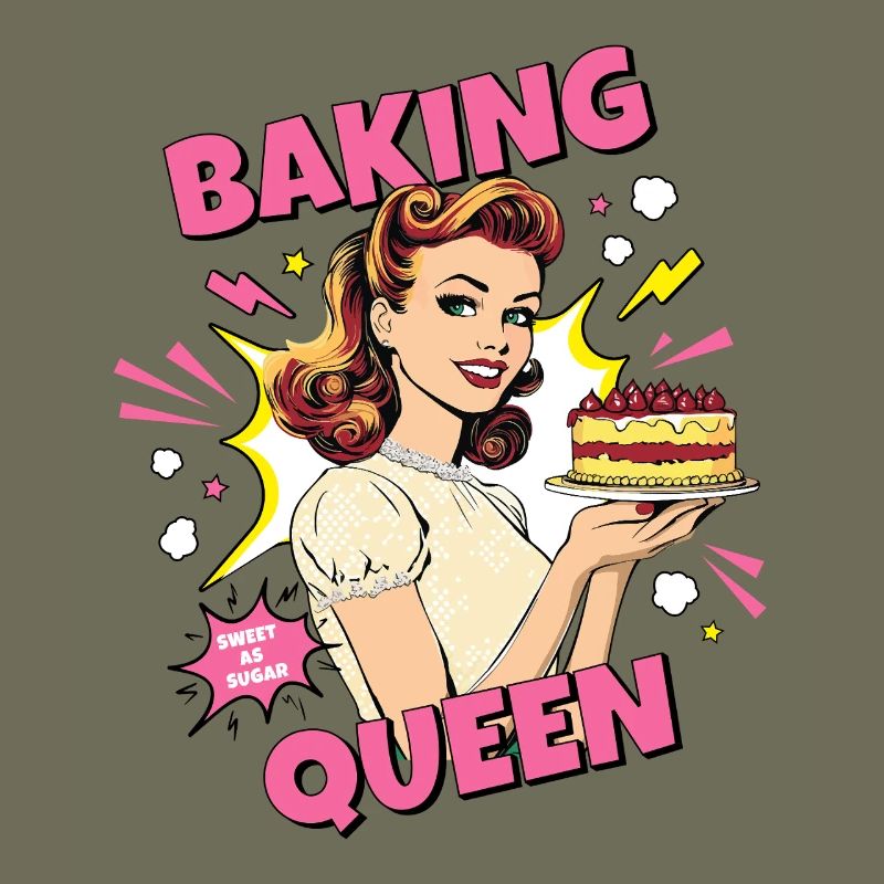 Baking Cake Baking Queen Baking Fairy Baker Pop Art