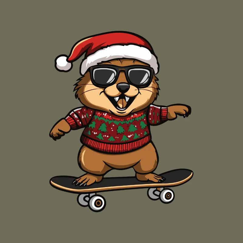 Beaver Christmas Funny