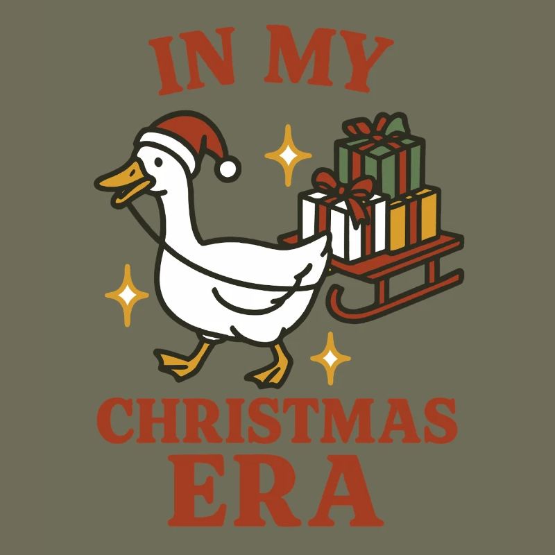 Oie de Noël dans mon amusement de l’époque de Noël