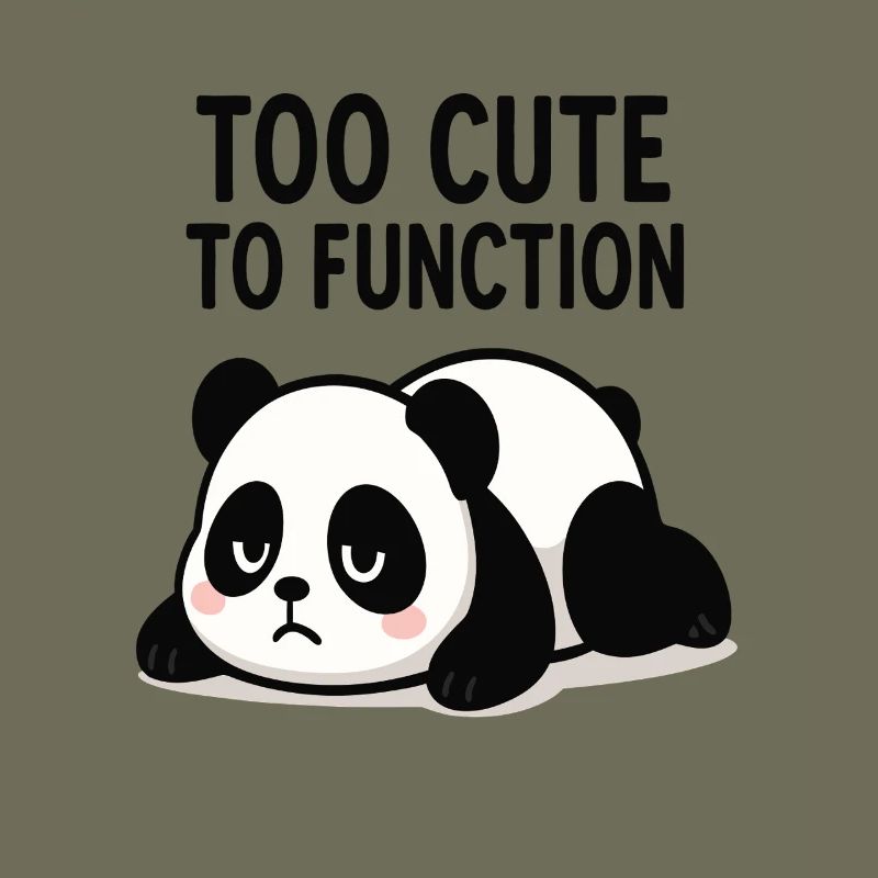 Too Cute To Function Panda