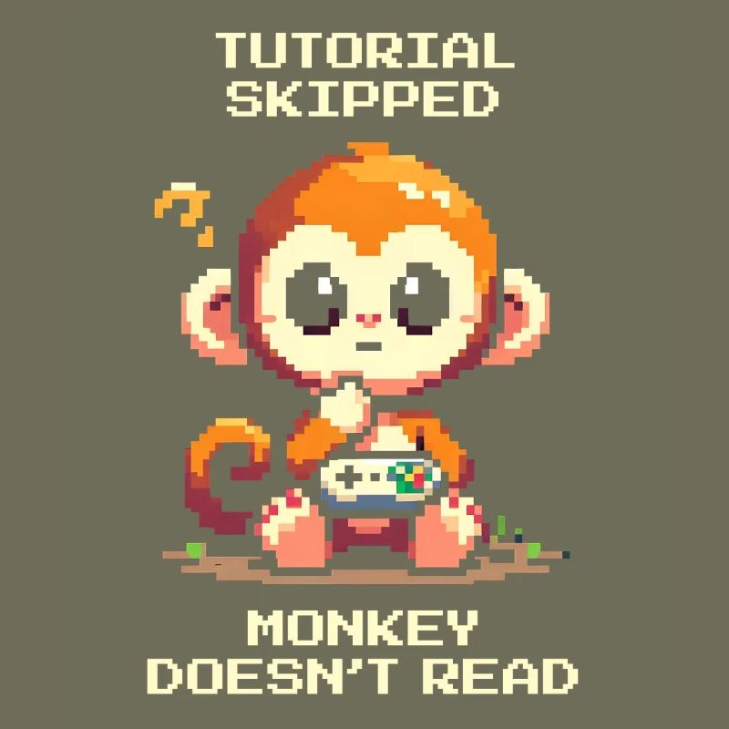 Tutorial skipped – Monkey doesn't read | Noob humor