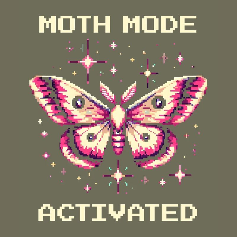 Moth Mode Enabled | Funny Gamer Saying