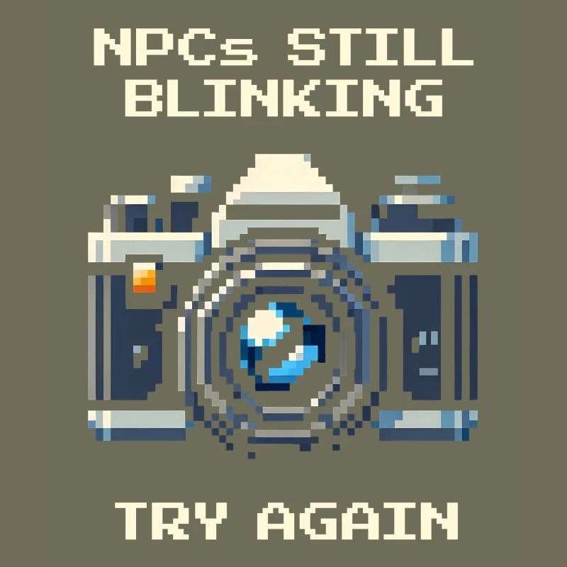NPC is still blinking | Try again, portrait