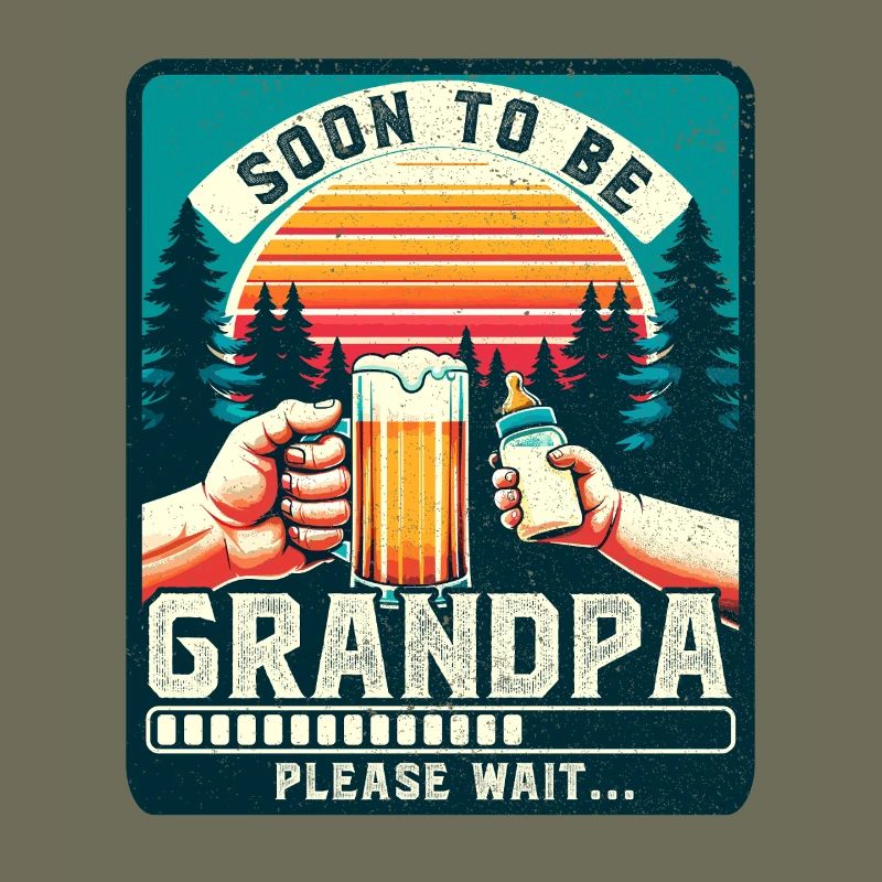 Grandpa-to-be loading future grandfather