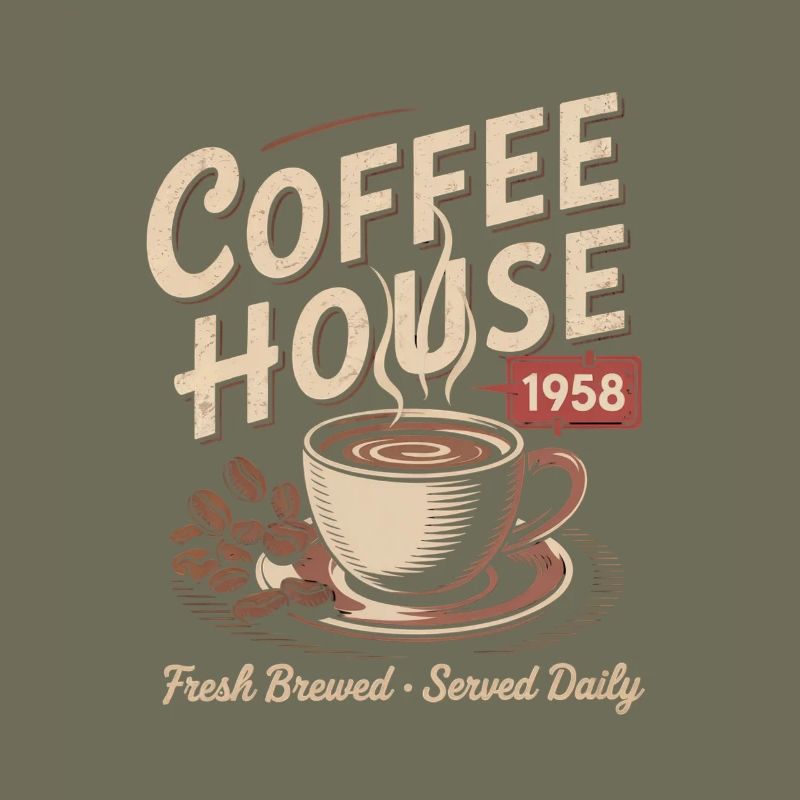 Vintage Kaffee Werbung