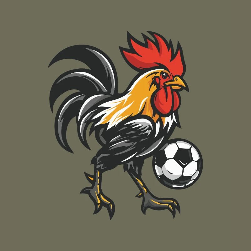 Kickerhahn Maskottchen