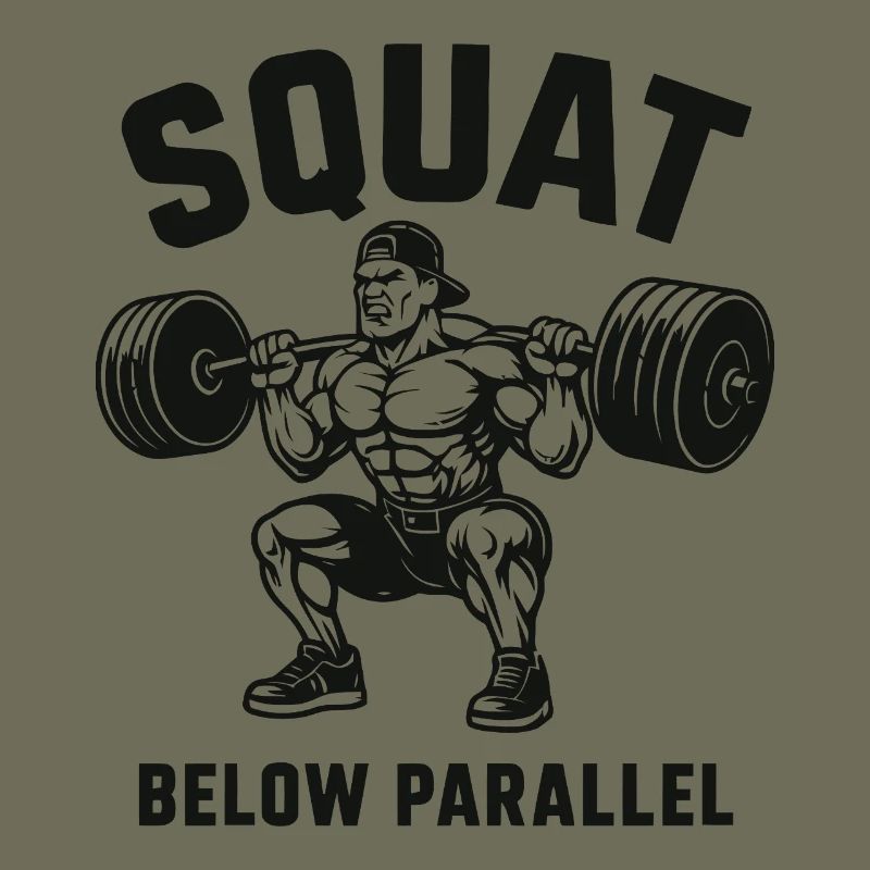 Squat Below Parallel Heavy Lifter