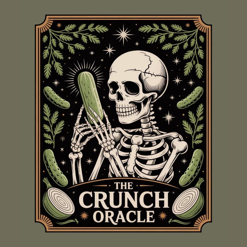 Le croquant squelette d’oracle avec humour concombre